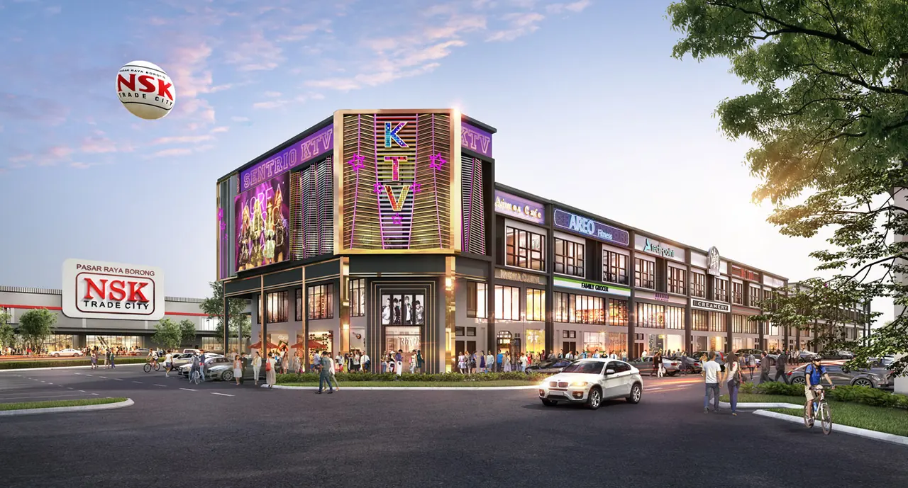 Render of the Sentrio streetscape.